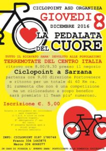 La pedalata del Cuore Sarzana (SP) @ Negozio Ciclopoint | Sarzana | Liguria | Italia