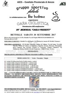 26° Memorial Carlo Presenti Bettolle (SI) @ Bar Bordeaux | Bettolle | Toscana | Italia